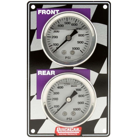 Quickcar Racing Products Quickcar Racing Products QRP61-101 Light Weight 1.5 in. Mini Brake Bias Vertical Gauge Panel QRP61-101
